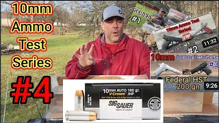 10mm Ammo Testing Series: #4 SIG V-Crown 180gn | 5" AND 3.8" Barrels | Accuracy AND Gel