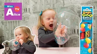 Шары из слизи! Делаем большие пузыри из пасты Шалтай Болтай. Magic goo balloon making paste