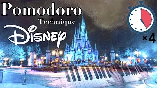 【Disney Pomodoro Technique】4 x 25 min - Study Timer 2 h