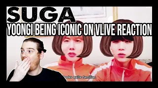 BTS: yoongi being iconic on vlive REACTION [BTS ROAD MAP] 💜