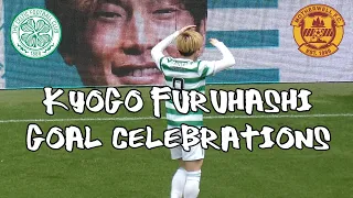 Celtic 6 - Motherwell 0 - セルティック - 古橋 亨梧  Kyogo Furuhashi Goal Celebrations - 14 May 2022