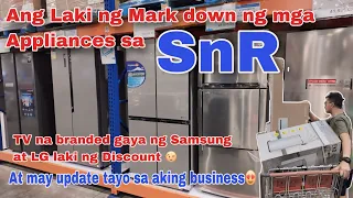 Ang laki ng mark down ng mga appliances sa SNR take note branded pa ito Gaya ng Samsung at LG