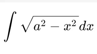 Integral of sqrt(a^2-x^2) #shorts #youtubeshorts #integral #maths