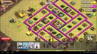 Clash of Clans Town Hall 7 War 3 Star Attack Strategy: TH7