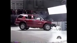 Dateline IIHS 2002 SUV Crash Tests (SOUND CRASHES)