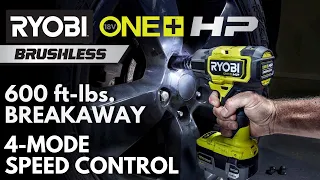 2X More Power | RYOBI 18V ONE+ HP Brushless 4-Mode 1/2" Impact Wrench