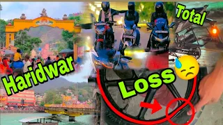 Going to Haridwar with bike || bike total loss 🥹