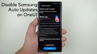 How to Disable Forced Auto Update on Samsung Galaxy One UI 2.1 / 2.5 / 3.0