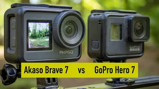 Akaso Brave 7 vs GoPro Hero 7 - 4K Video at 30 fps Comparison