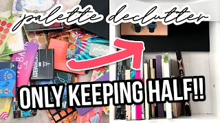 Getting Rid of Half My Makeup Palettes | Huge Makeup Declutter 2022