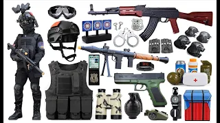 Special Police Weapons Toy set ！Glock AK-47 M416 sniper rifle, pistol, water pistol, toy gun