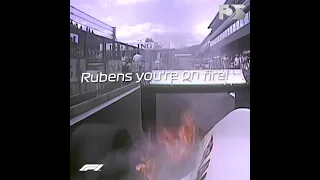 Rubens Barrichello is like properly on FIRE!!! #shorts