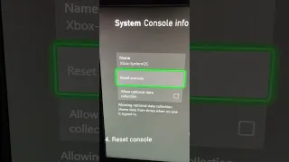 Xbox One factory reset.    #consolegaming  #xboxone