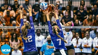 Texas vs. Washington: 2021 NCAA volleyball regional semifinal highlights