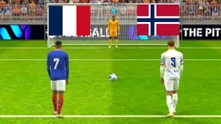 Mbappe vs Haaland Match | France vs Norway Match | Penalty Shootout Match | Efootball 2024 |