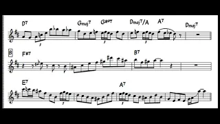 Charlie Parker - Scrapple from the Apple (alternate take) solo transcription