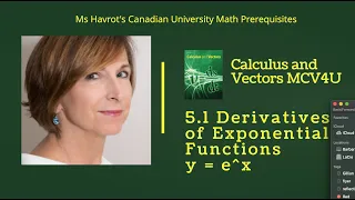 Calculus 5.1 Derivatives of Exponential Functions y = e^x