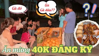12 Giờ Khuya Thùy Kim Khiết rủ Team SP Khương Dừa ăn mừng 40k Sub. Giật mình vì chỉ có 1 cái đầu gà.