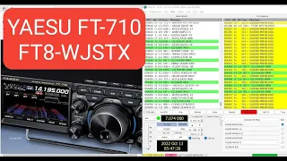 Learning YAESU FT-710 FT8-WJSTX My Settings