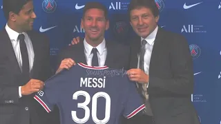 Lionel Messi Presentation At PSG - Meeting Fans For The First Time 2021