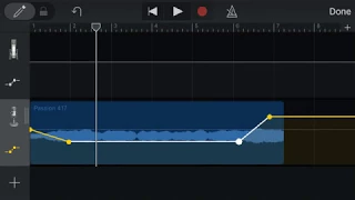 How to Make Fade Ins and Fade Outs in GarageBand on iPhone with Automation Points