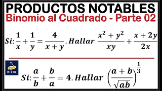 PRODUCTOS NOTABLES: Binomio al Cuadrado (Parte 02)