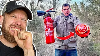 EXPLOSION in Mattins Händen! - Anti-Feuer Ball zum Löschen von Bränden? | Fritz Meinecke reagiert