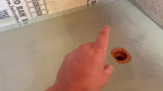 Waterproofing a shower drain
