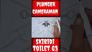 HOW TO DRAW PLUNGER CAMERAMAN    Skibidi toilet 63  #skibiditoilet #coloring #drawingskibidi