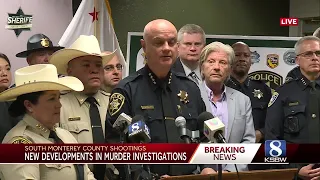 Full law enforcement announcement on arrests for the 6 murders in south Monterey County