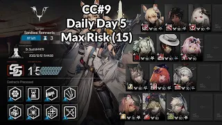 [Arknights] CC#9 - Daily Day 5 | Max Risk (15)  | "Sandsea Remnants"