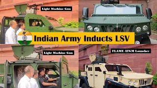 Indian Army inducts the 1st batch of Light Specialist Vehicle (LSV) & reviewed by COAS #indianarmy