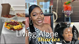 Living Alone Diaries part 3 | My first Influencer event, Cooking, Hair appt & Brand Collab!