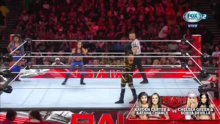 Kayden Carter & Katana Chances Vs Chelsea Green & Sonya Deville - WWE Raw 19/06/2023 (En Español)