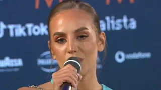 Andromache sings "Ela" acapella LIVE from the Press Conference | Eurovision 2022 Cyprus🇨🇾