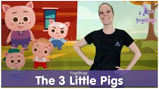 YogaBugs | The 3 Little Pigs Mini Yoga Story Adventure | Kids Yoga