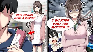 [Manga Dub] Pretty girl at school sees me buying a pregnancy test for my sister... [RomCom]