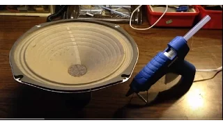 Repairing a Speaker Cone Using Hot Glue