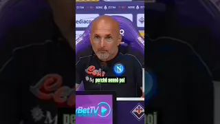 Spalletti INFURIATO per gli insulti di qualche tifoso viola. #spalletti #sscnapoli #seriea #calcio