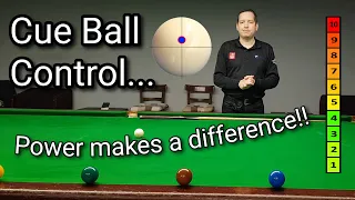 Snooker Cue Ball Control - Power Makes A Difference