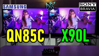 SAMSUNG QN85C vs SONY X90L: FULL COMPARISON / 4K HDMI 2.1 Smart TVs