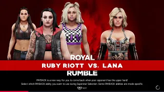 Wwe2k19 Ruby riott vs Lana ps4 gameplay