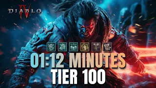 01:12 MIN FOR TIER 100 - Whirlwind Bleed SPEEDGOD Barbarian