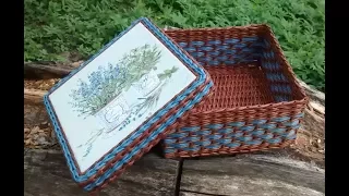 【DIY#4】📰Newspaper Weaving Tutorial・🌾Provence Style Basket・Плетение из Газет・Мастер Класс с Ниной