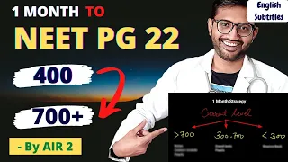 Most RISKY Yet Most Practical Strategy to Crack NEET-PG 2022 in 1 Month! 🔥