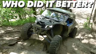 Can-Am X3 VS RZR Turbo R Rock Crawlin In West Virginia! We Find A Haunted House In The Outlaw Trails