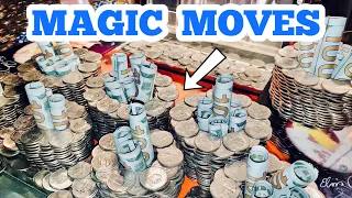 MAGIC MOVES Inside The High Limit Coin Pusher Jackpot WON MONEY ASMR