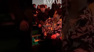 mingyu and yeji together at LV seoul fashion 2023 😊💕 #itzy #yeji #seventeen #mingyu #viral #fypシ