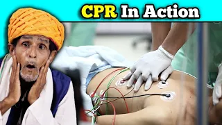 Villagers Learn About CPR For First Time ! Tribal People React To CPR in Action