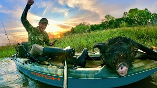 3 DAYS on a Florida Island! Hunting Fishing, Wild Hog and Crawfish Catch and Cook